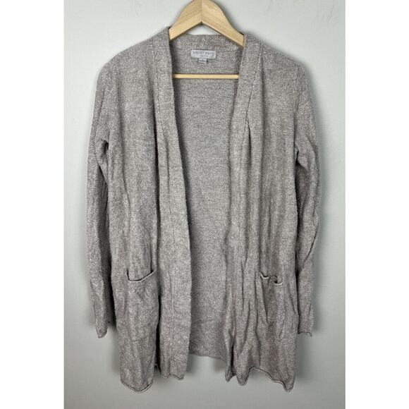 Barefoot Dreams Beige Cozy Chic Lite Long Open-Front Cardigan Size Small Women’s - Picture 1 of 6